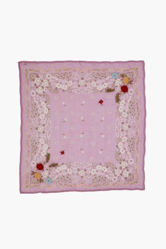 Floral Bandana in Pastel Lavender