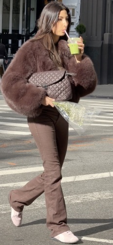 brown teddy fur coat