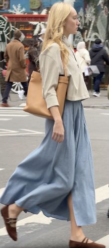 blue maxi dress