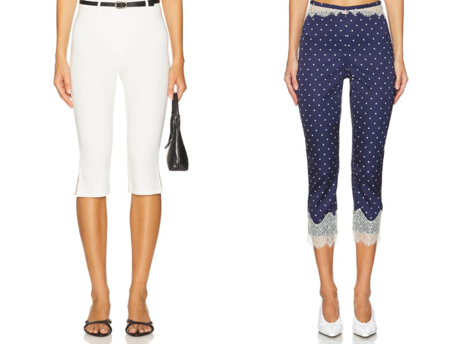  polka dot capri