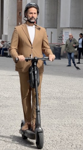 tan suit